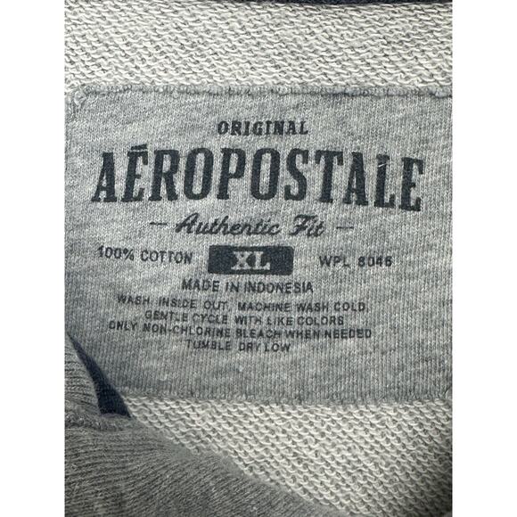 Aeropostale Men’s Sz XL Fleece Lined Shirt Authentic Fit 100% Cotton Gray - Picture 5 of 11